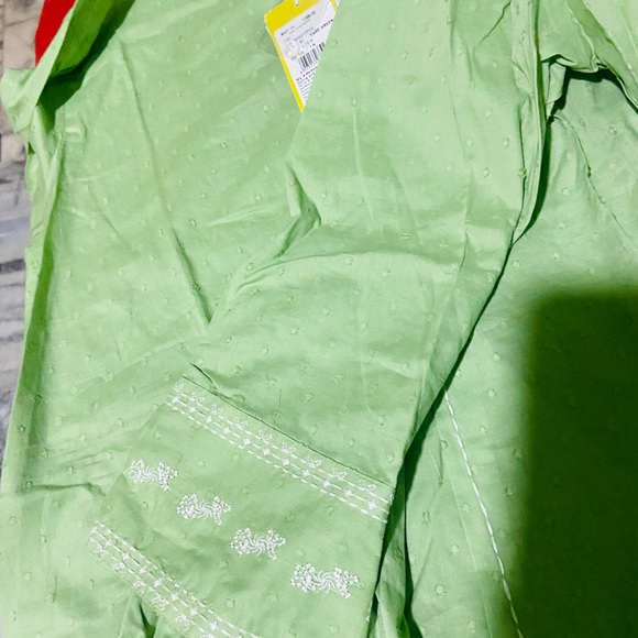 Global desi Sage Green top kurti - Picture 6 of 9
